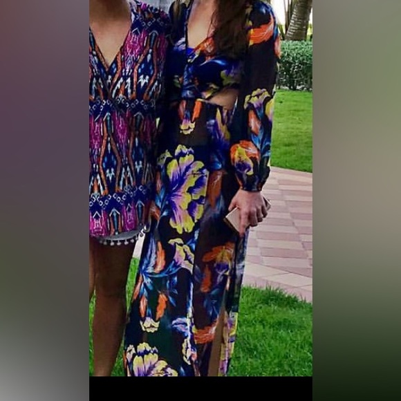 ASOS sheer floral maxi coverup - Picture 6 of 6